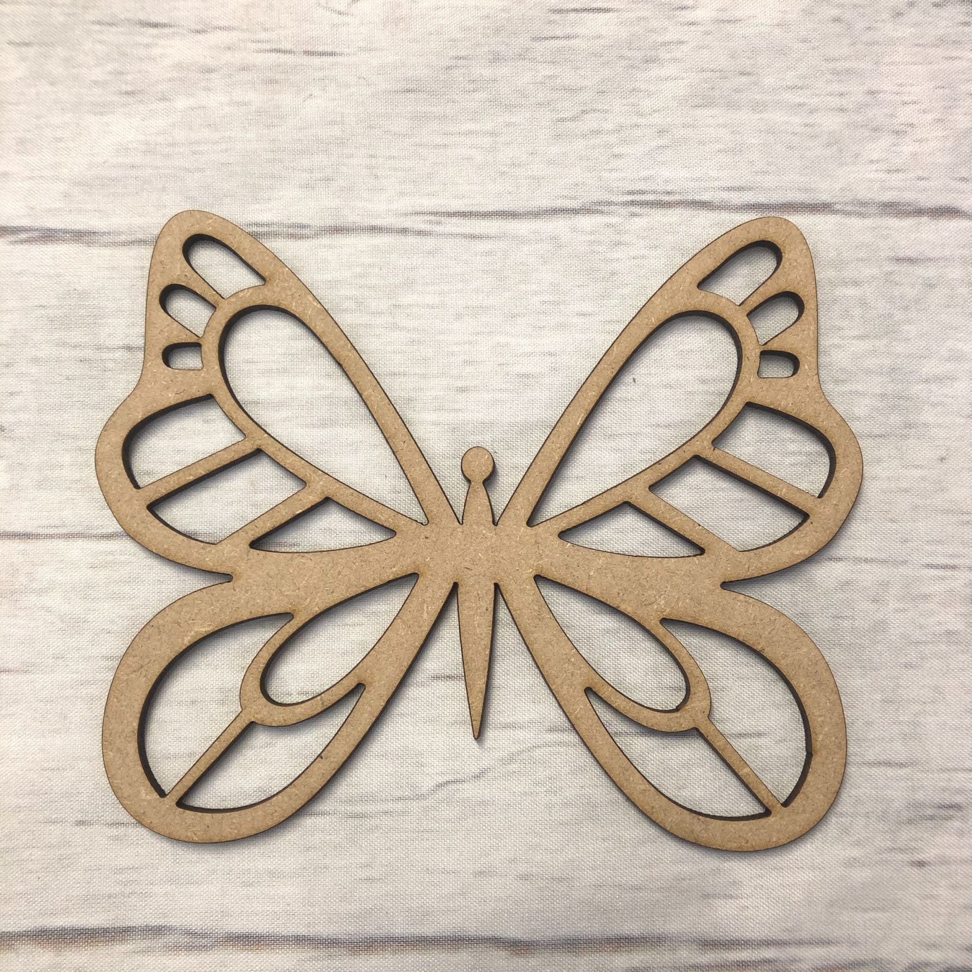 Butterfly  -  Detailed 2 Wooden Craft Shape