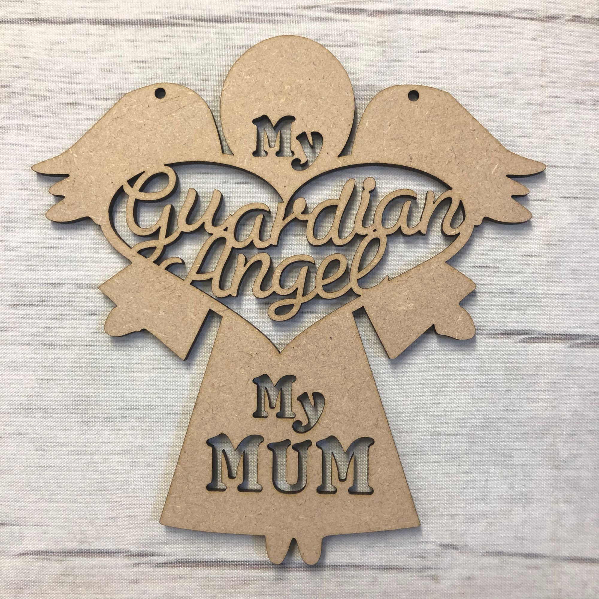 My guardian angel, my Mum' - craft hanger