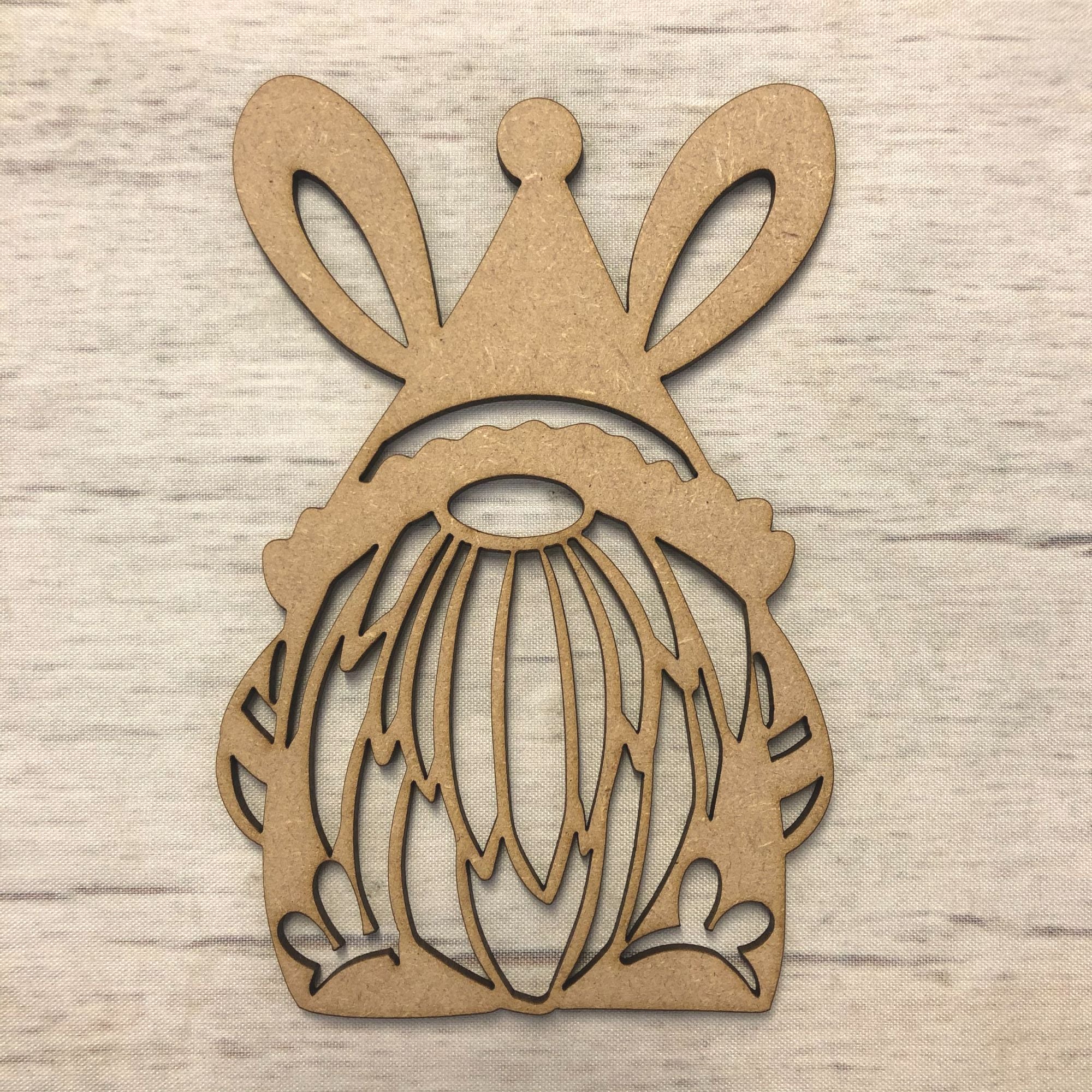 Rabbit Gonk - Cut Out Wooden Craft Shape