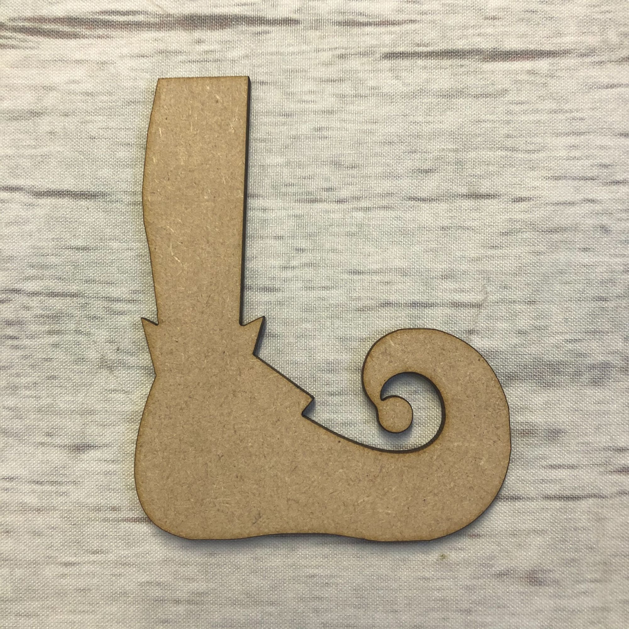 Elf boot Wooden Craft Shape