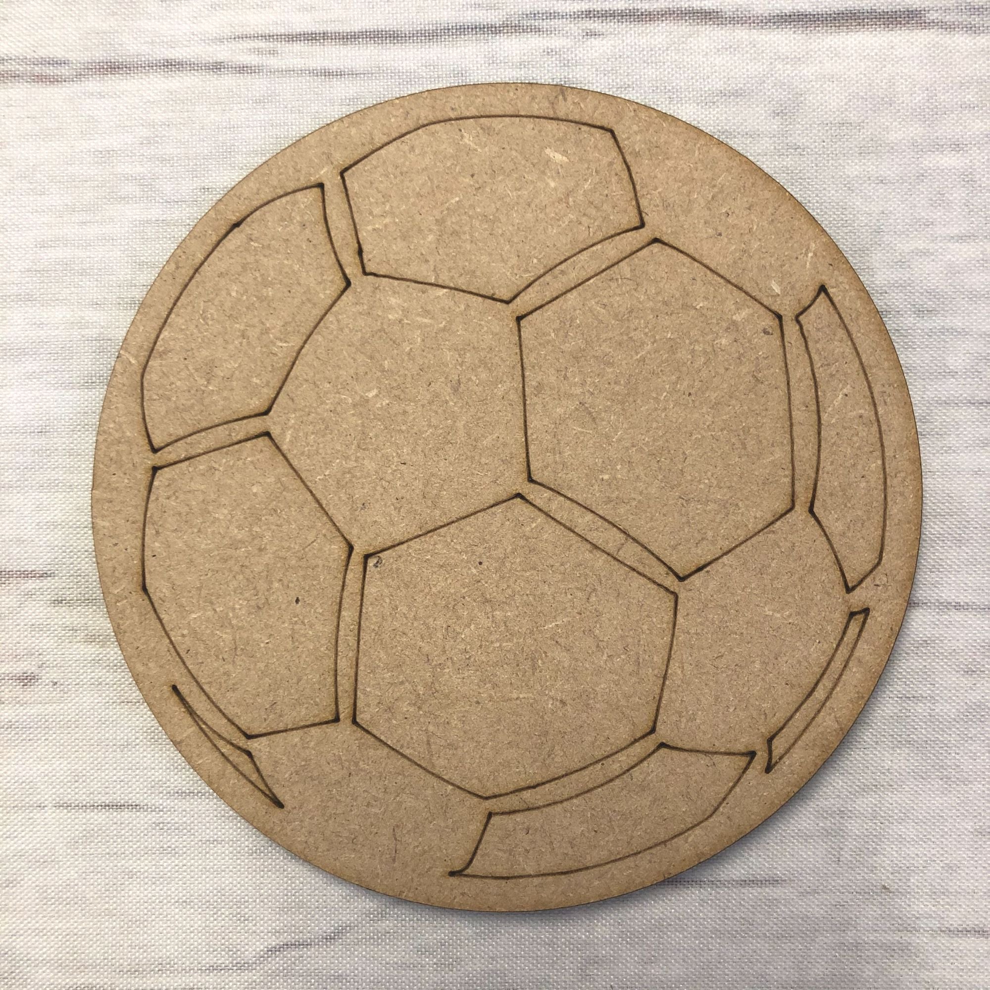 Football - engraved Wooden Craft Shape