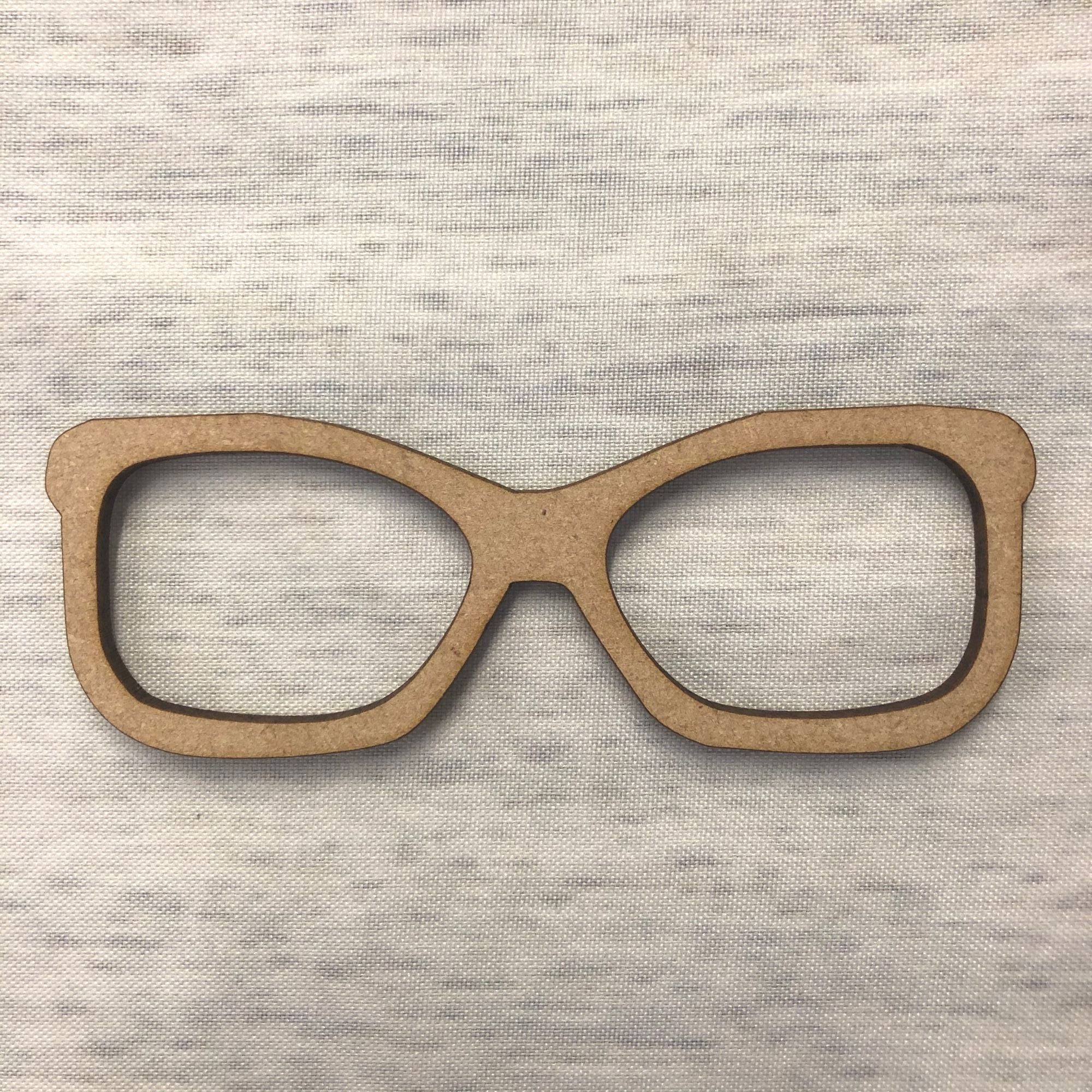 Glasses 1 Wooden Craft Shape