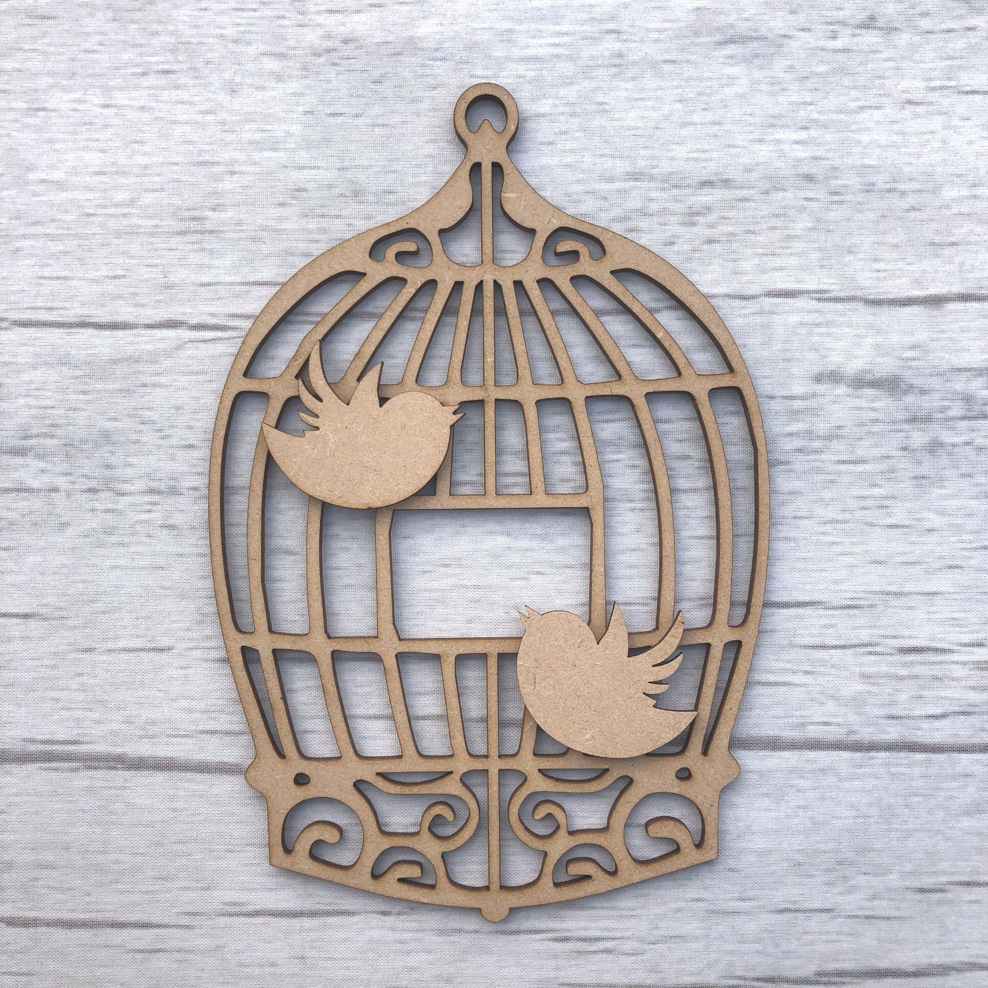 Birdcage 1 Wooden Craft Shape