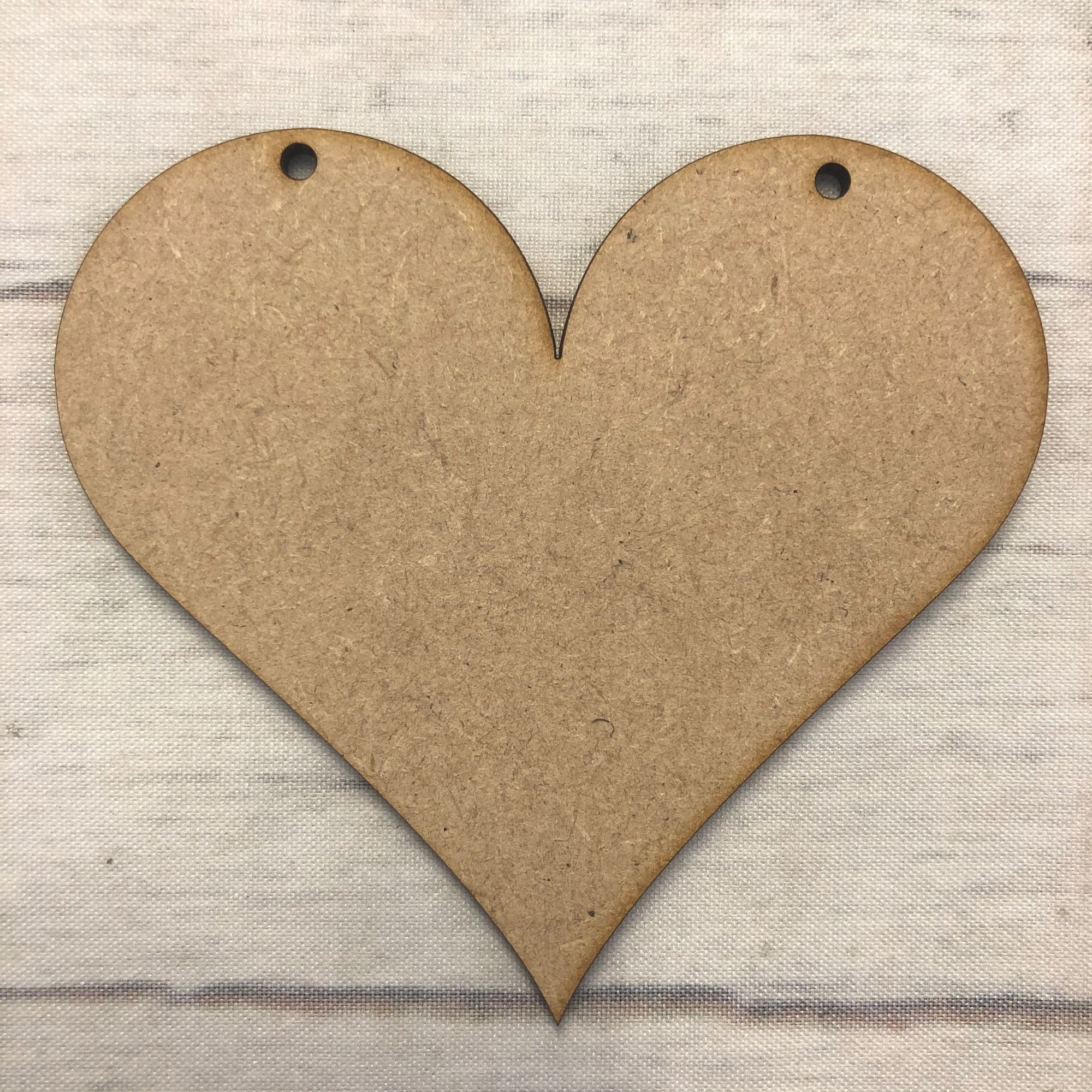 Bunting - Country Heart Wooden Craft Shape
