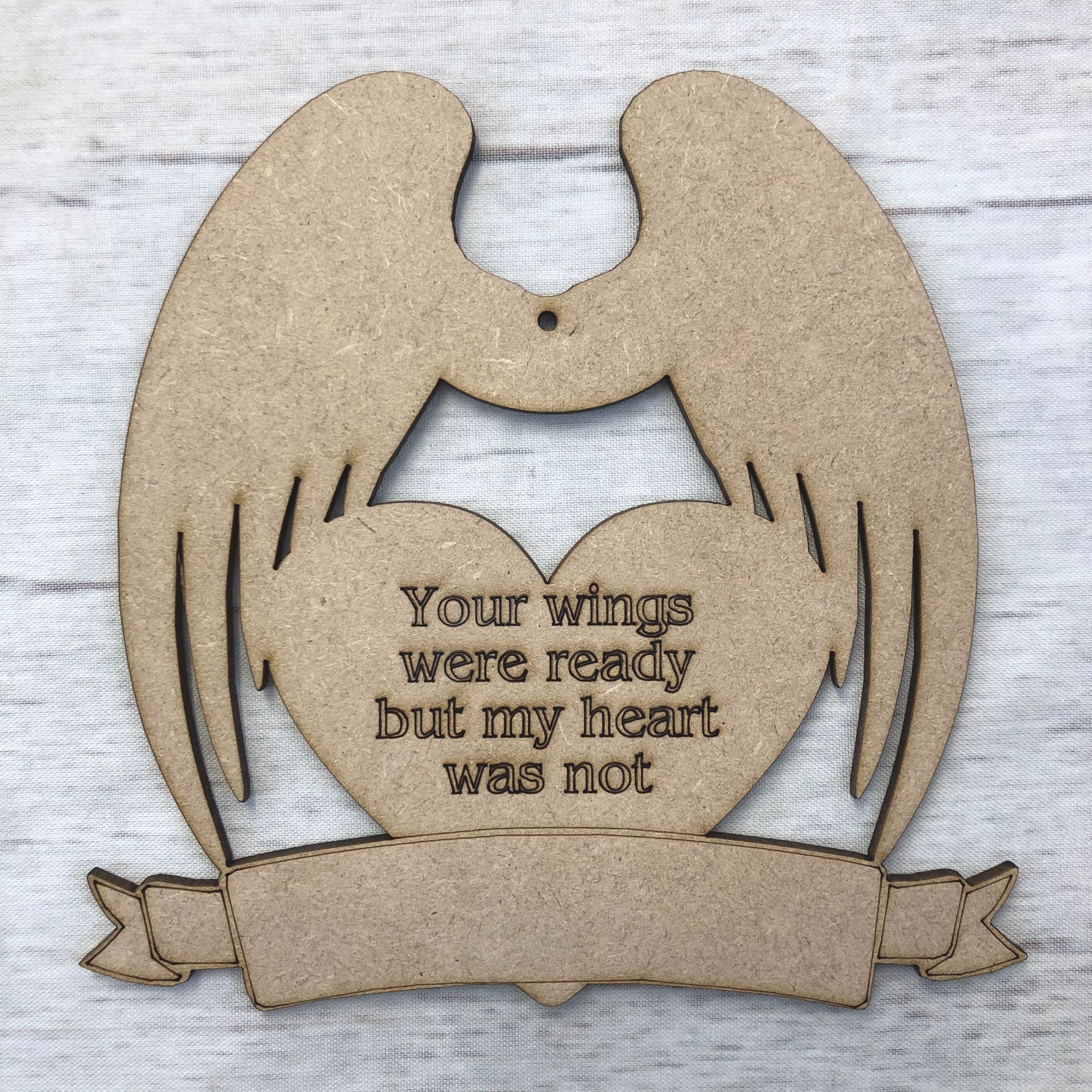 Angel Wings Hanger Wooden Craft Shape