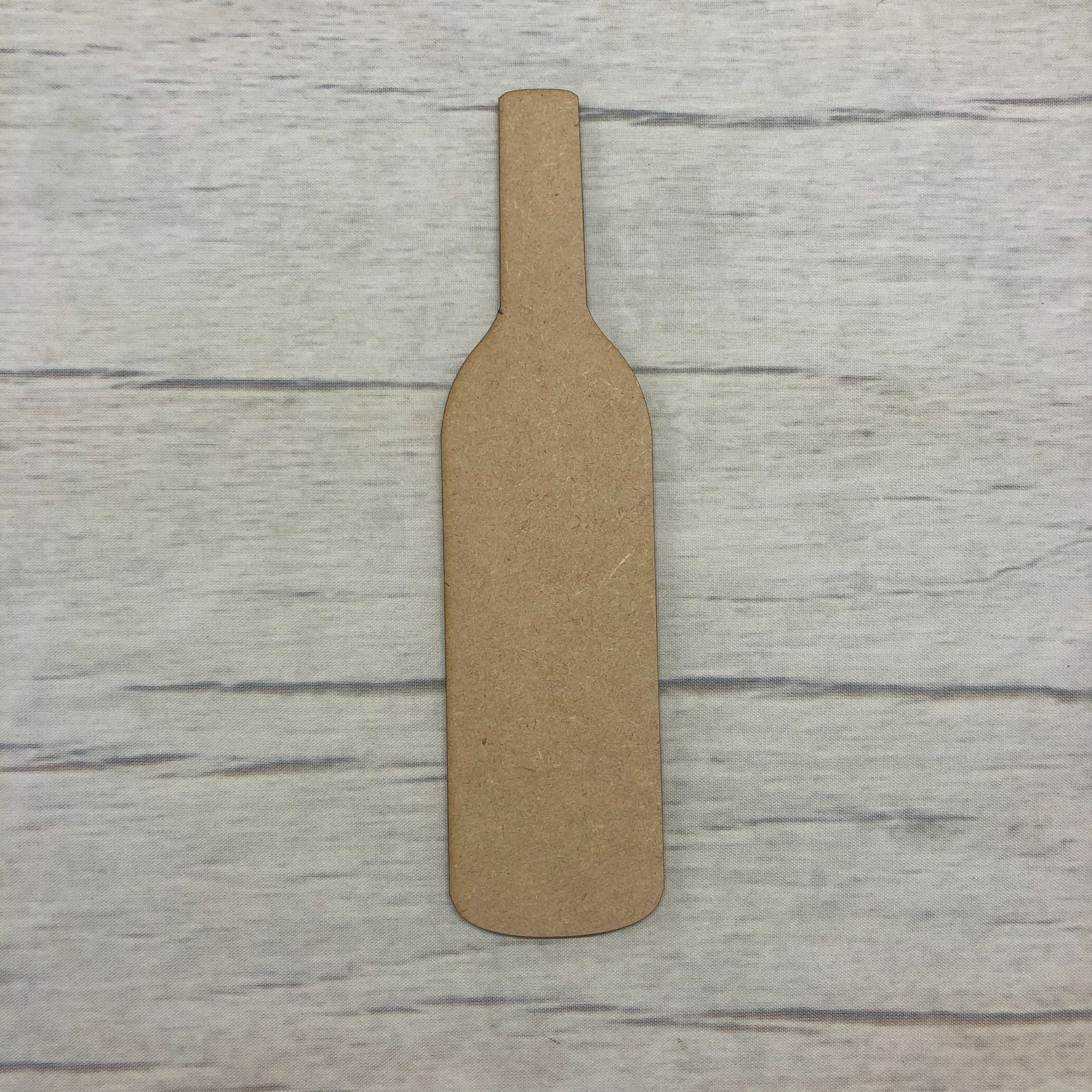 Wine Bottle Wooden Craft Shape