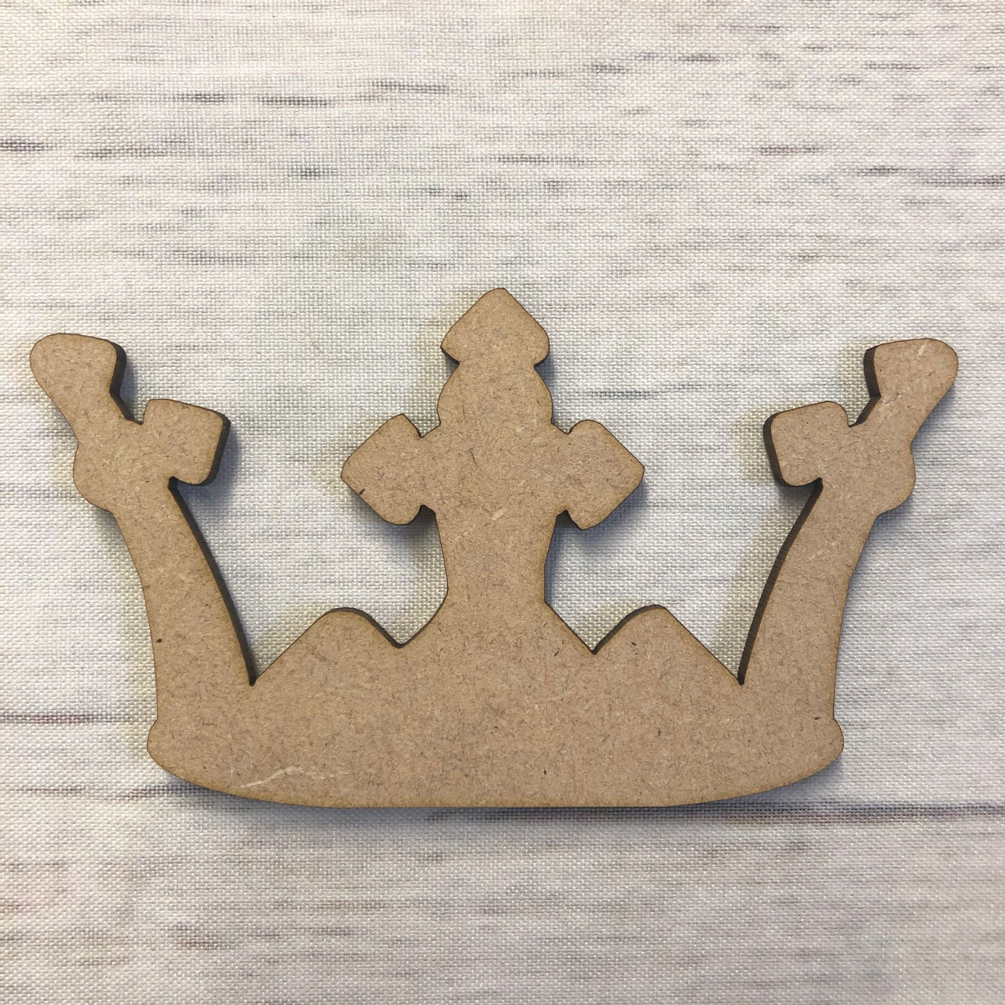 Crown 3 Wooden Craft Shape