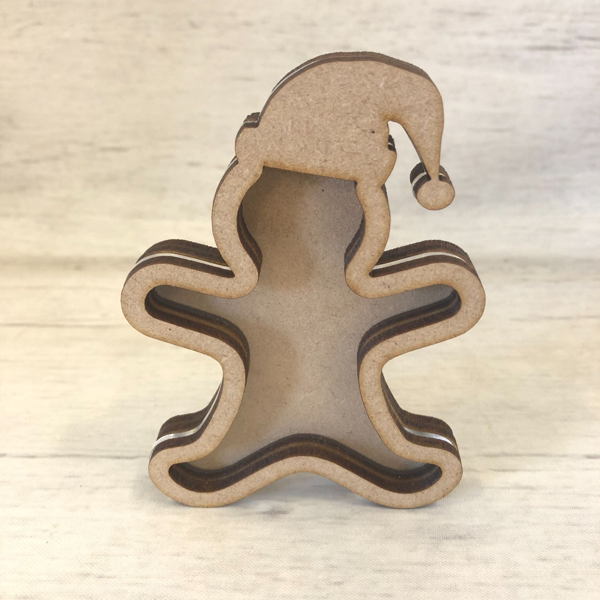 Gingerbread Man Shaker (with Acrylic) Acrylic Craft Shape