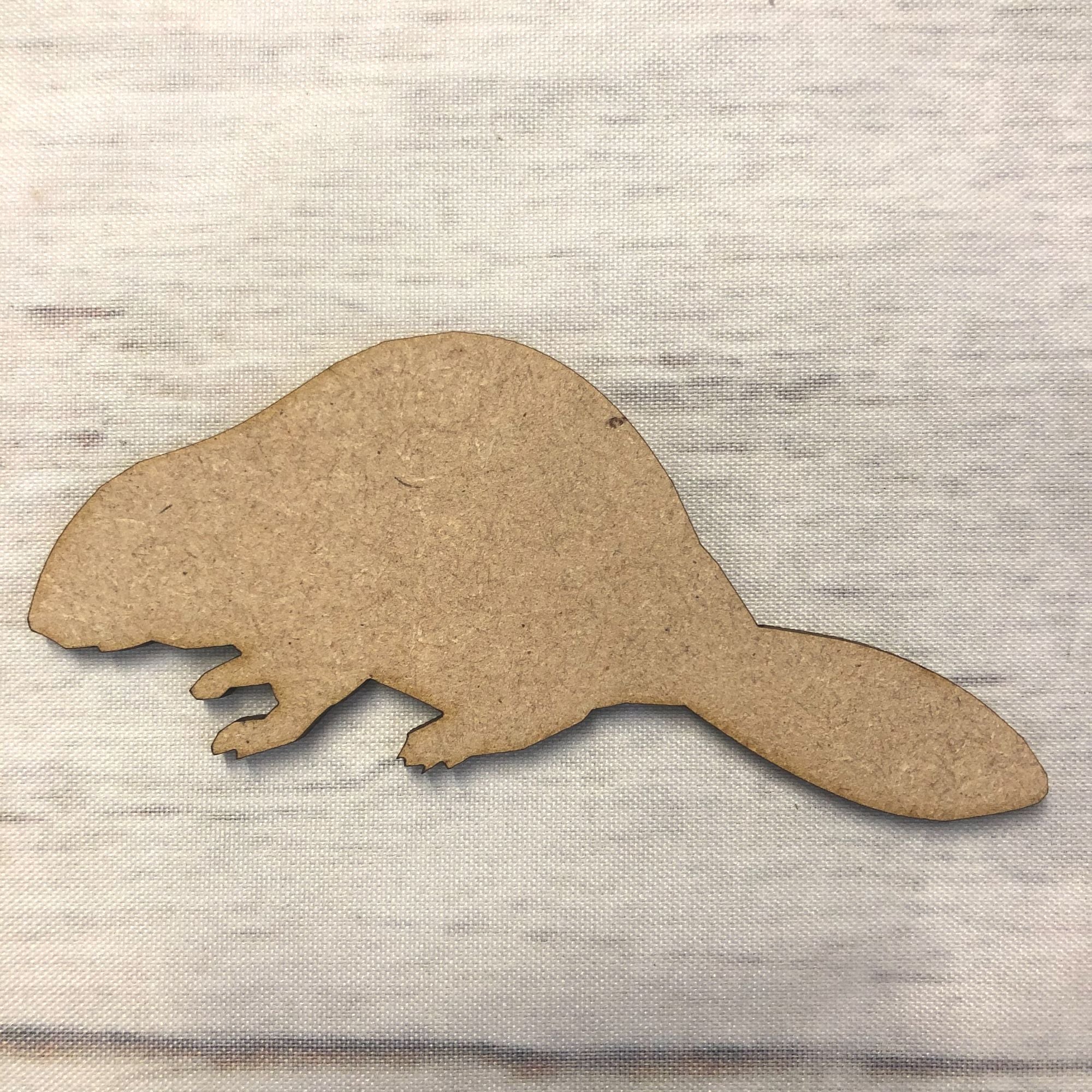 Beaver Wooden Craft Shape
