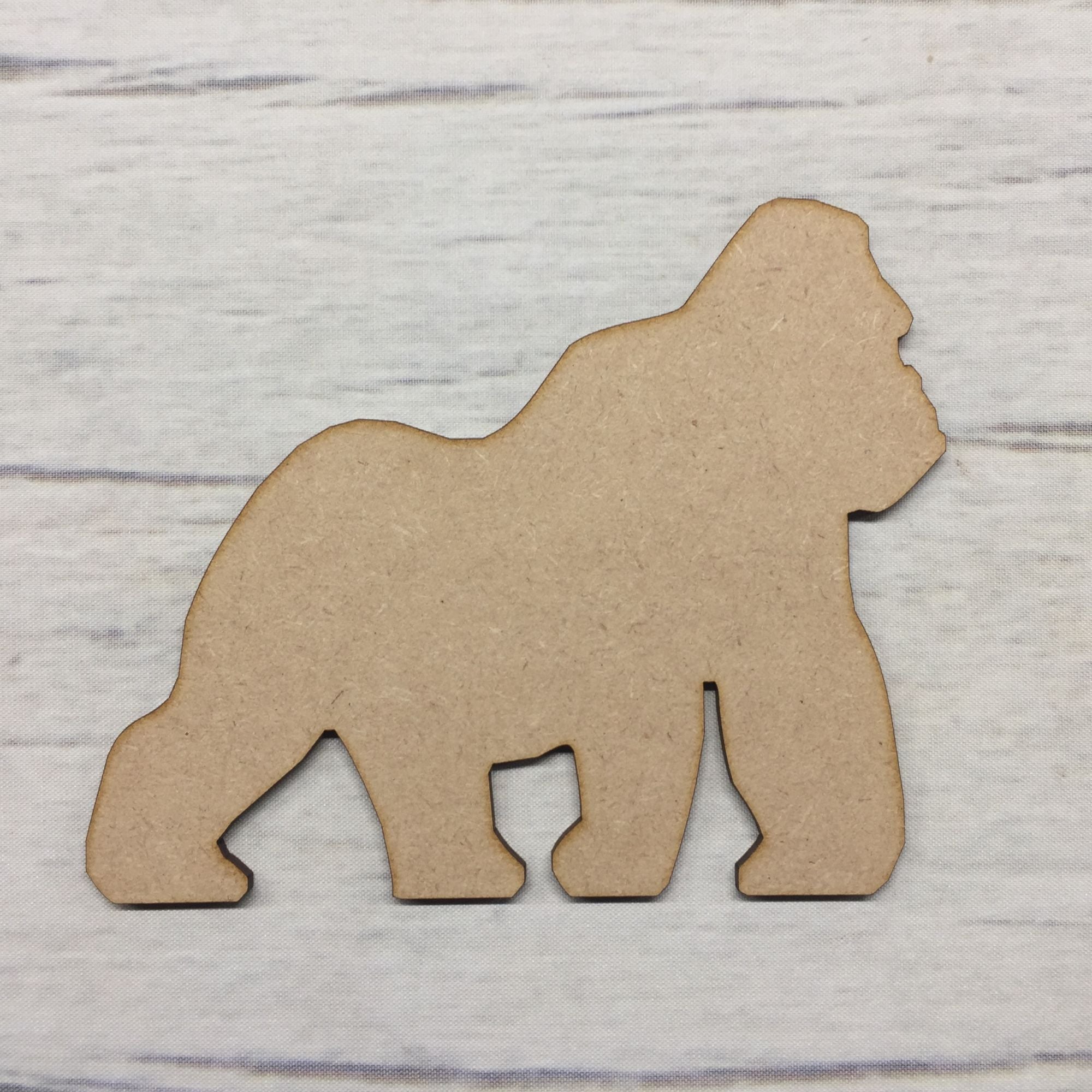 Gorilla Wooden Craft Shape