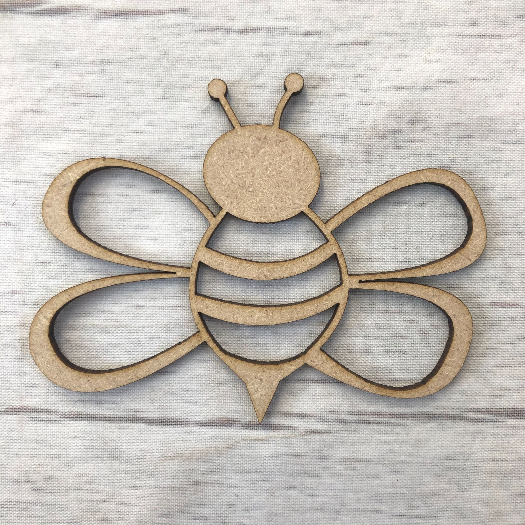 Bee 3 Wooden Craft Shape