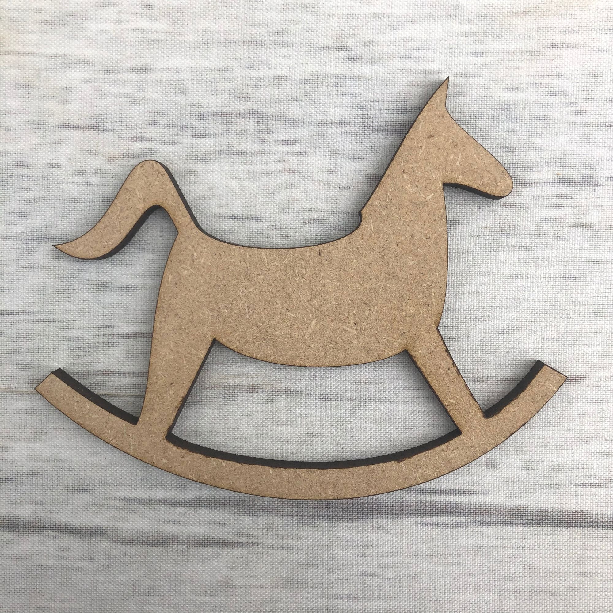 Rocking Horse 1 Wooden Craft Shape