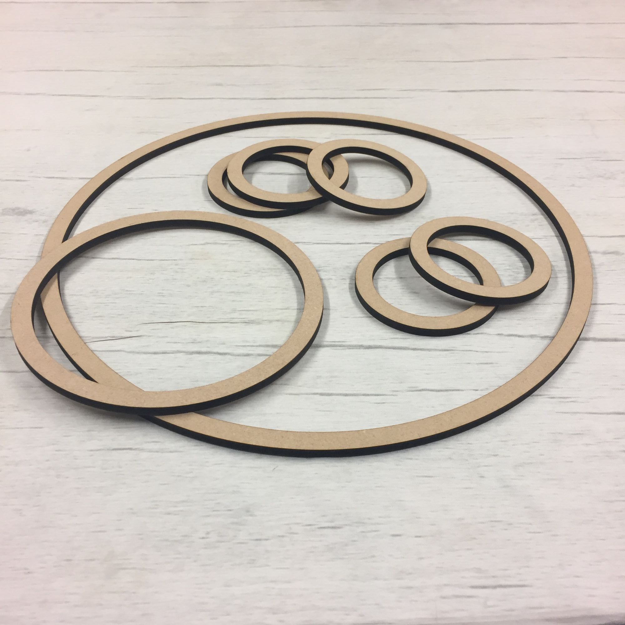 Speaker rings Wooden Craft Shape