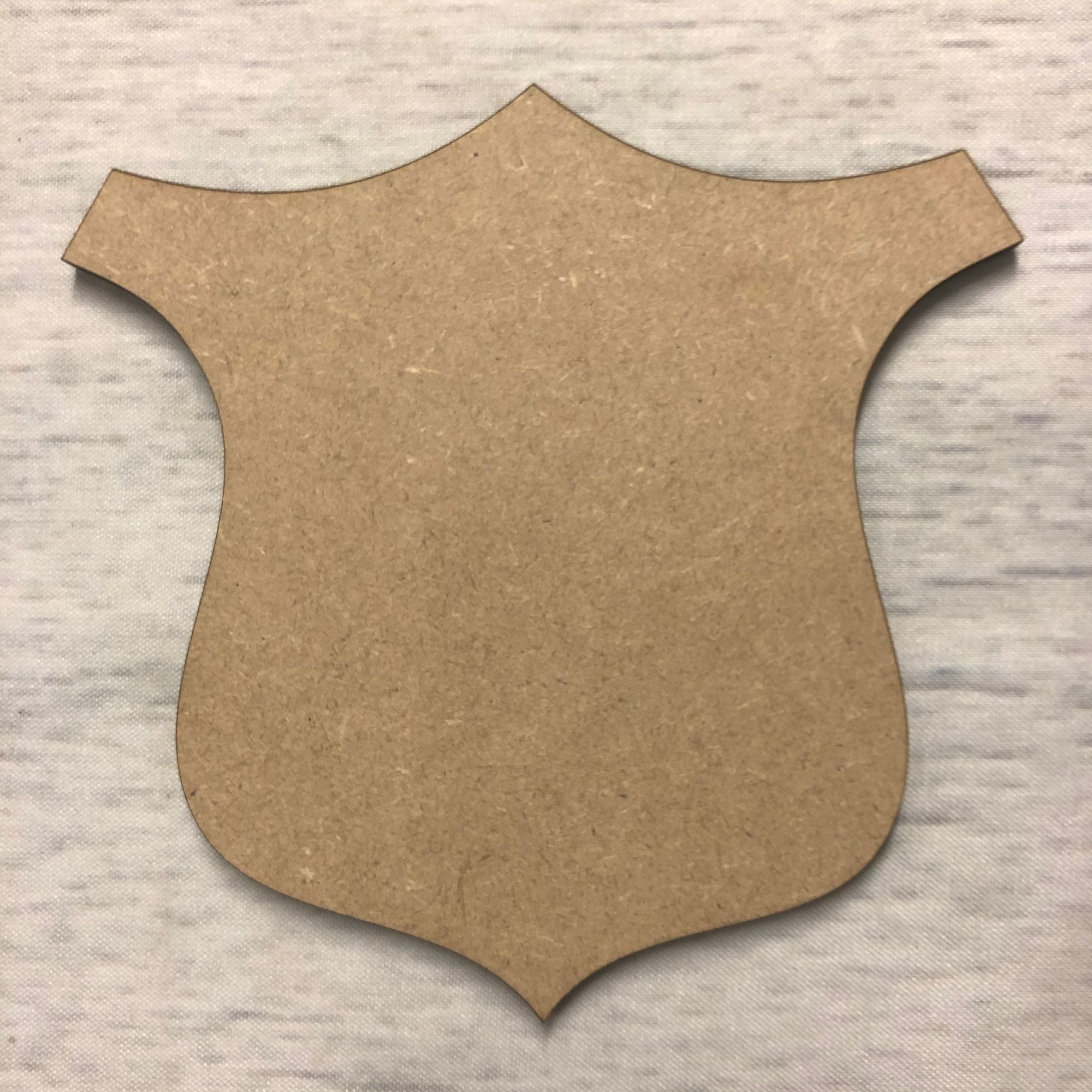 Blank name plaque - shield 2 Wooden Craft Shape