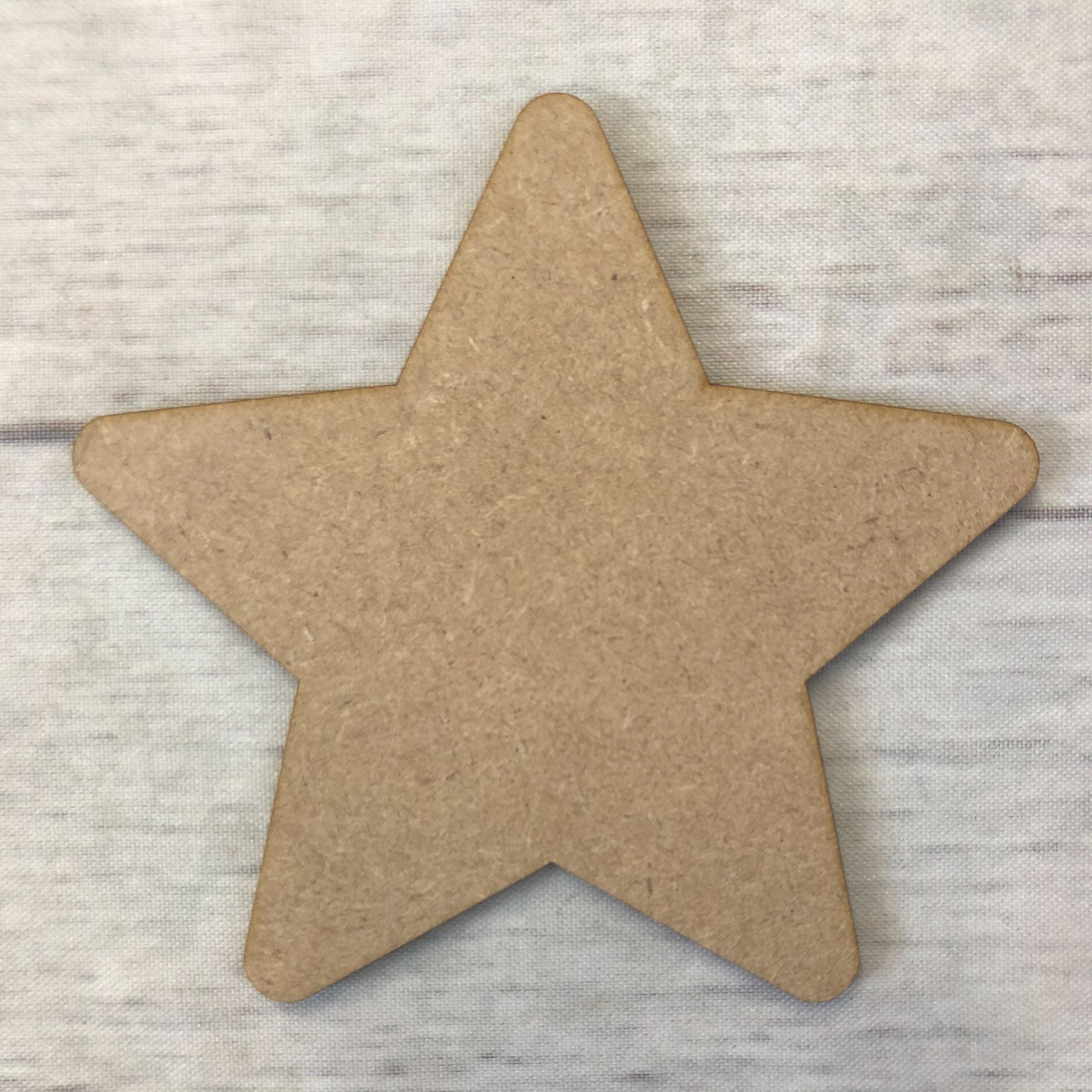 Star - Rounded Wooden Craft Shape