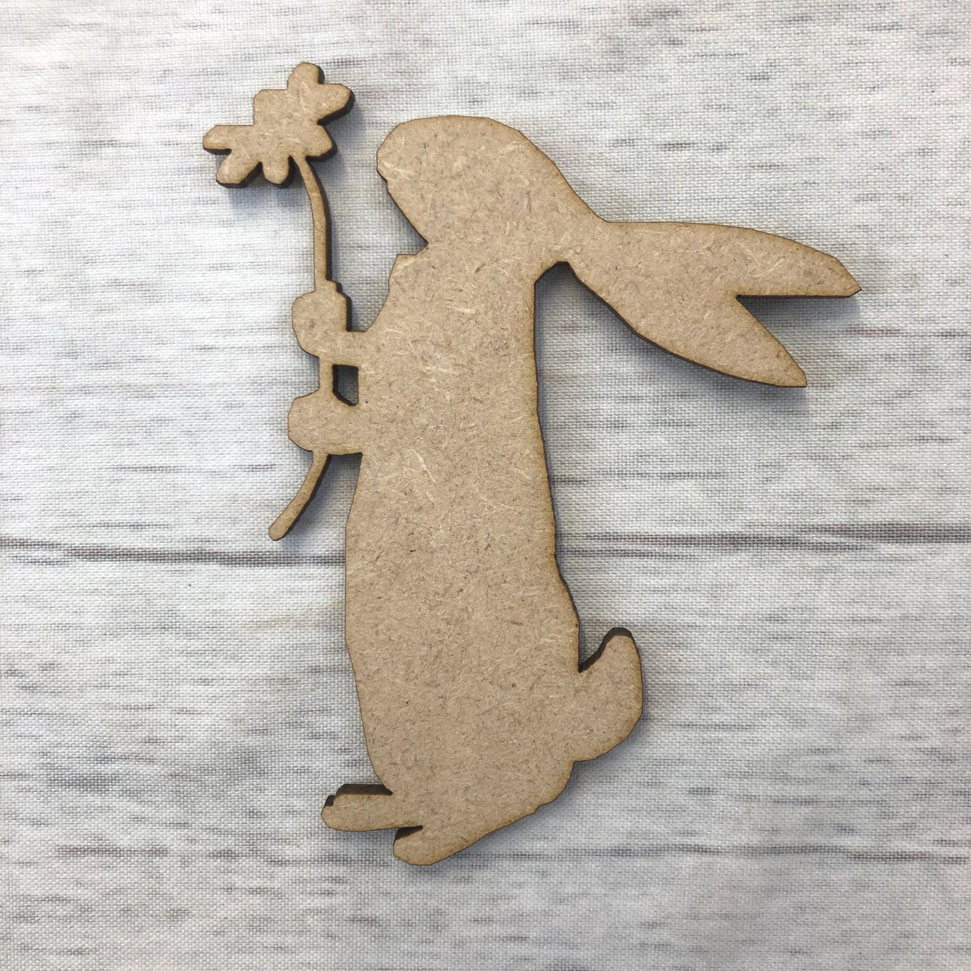 Rabbit 8 Wooden Craft Shape