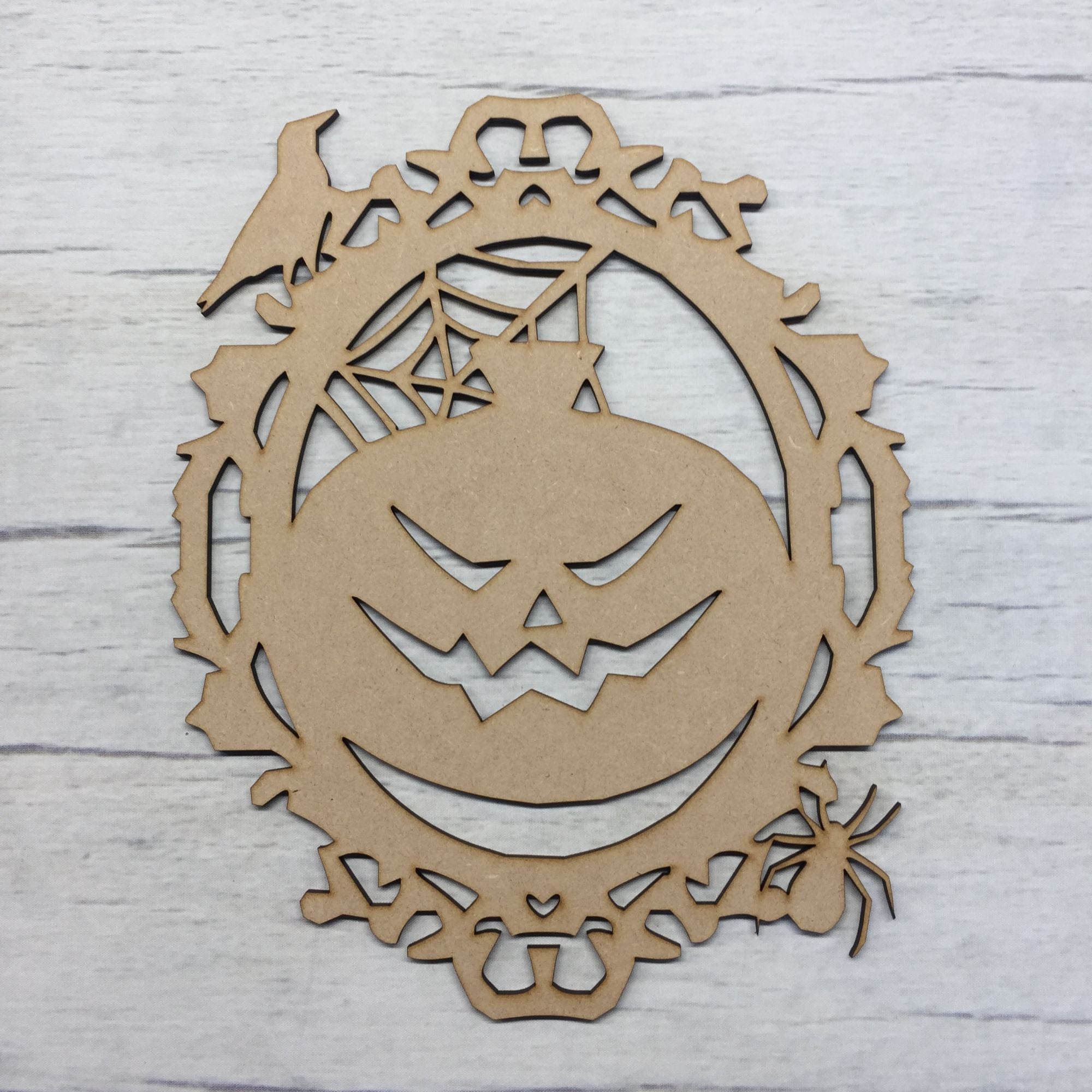 Halloween Scary Pumpkin door plaque