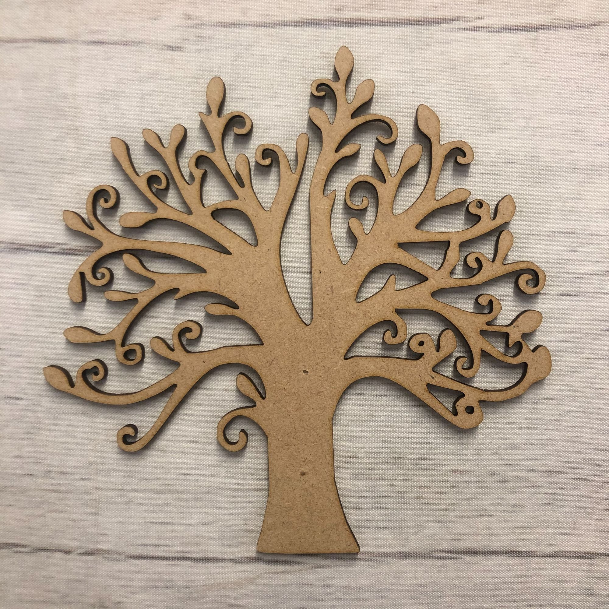 Decorative Family Tree 1 Wooden Craft Shape