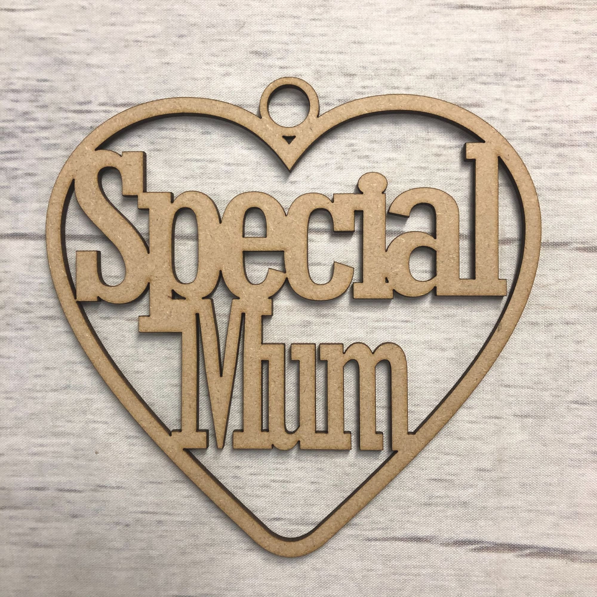 Hanging heart - 'Special mum'