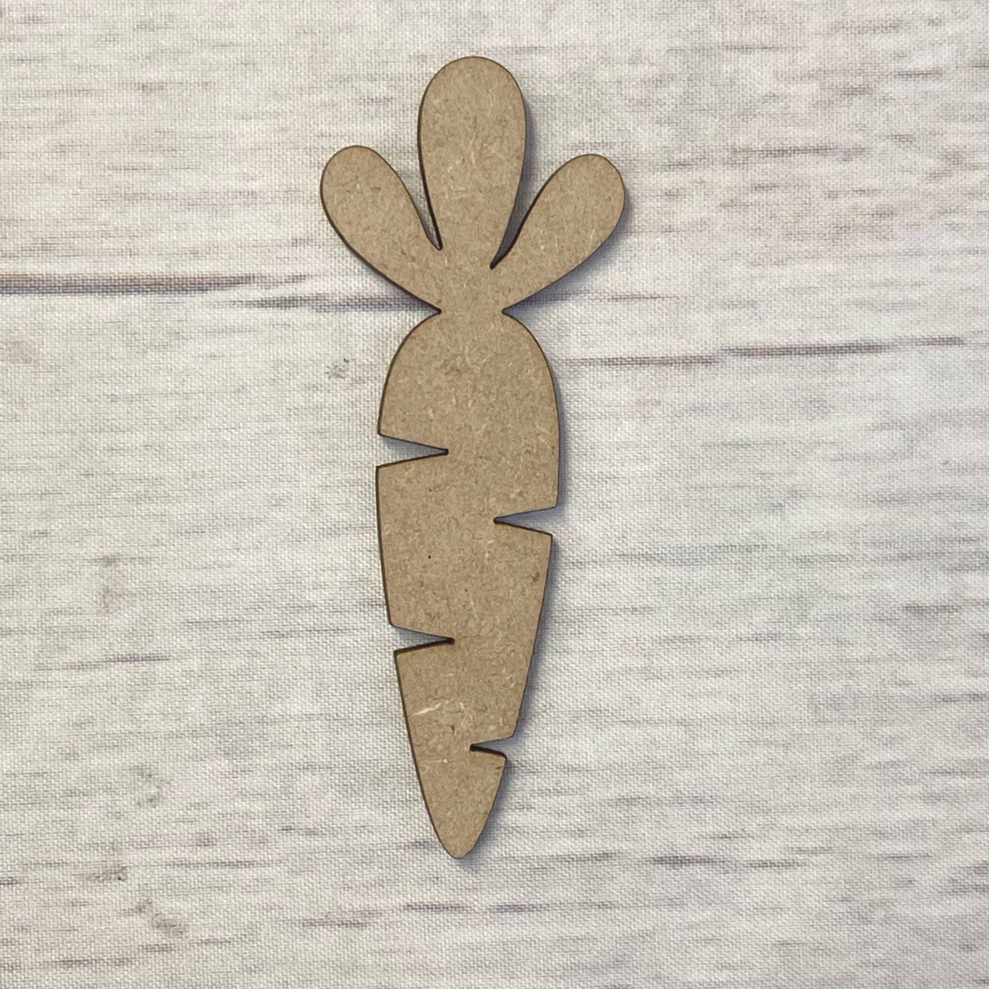 Carrot 2 Wooden Craft Shape