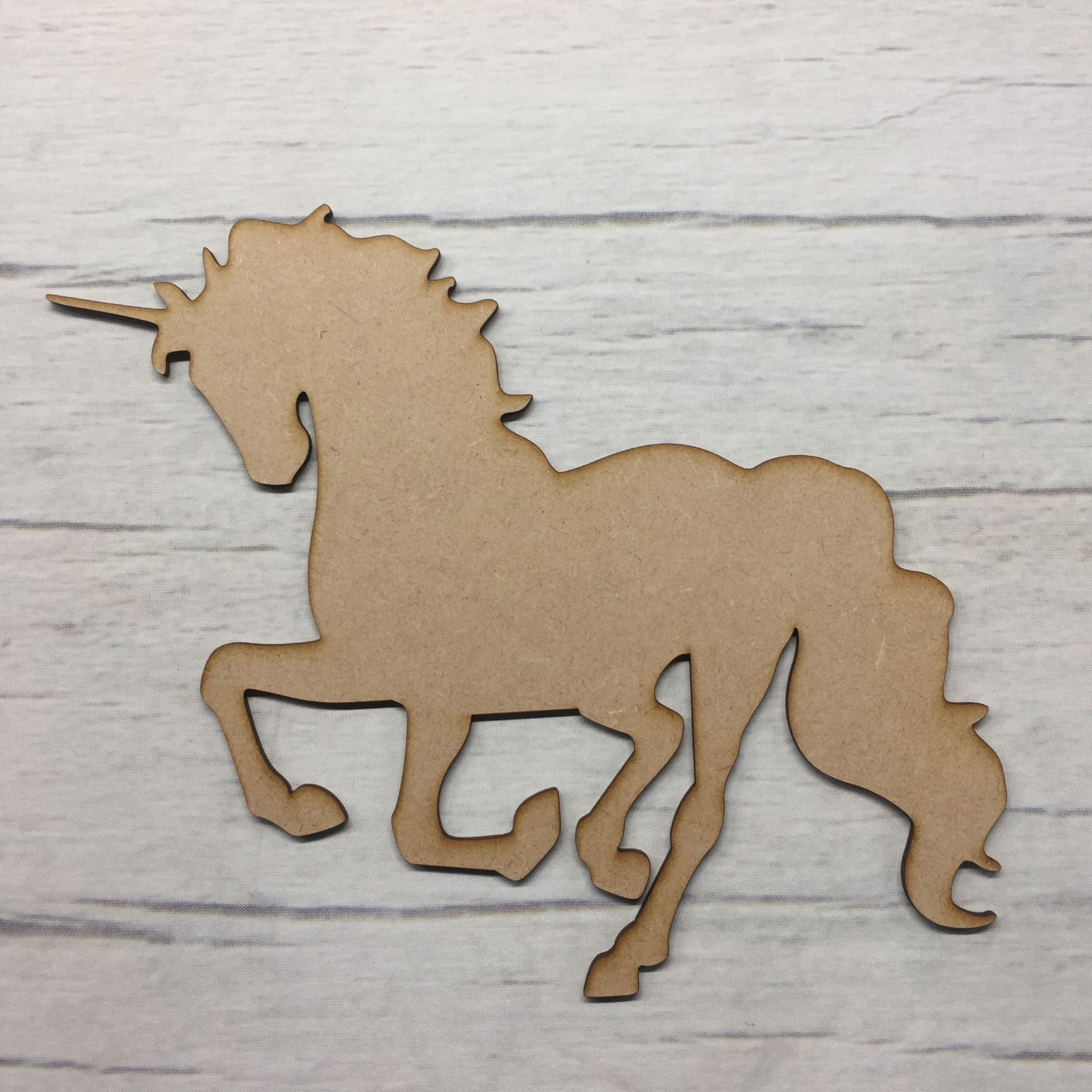 Unicorn horse 2 Wooden Craft Shape