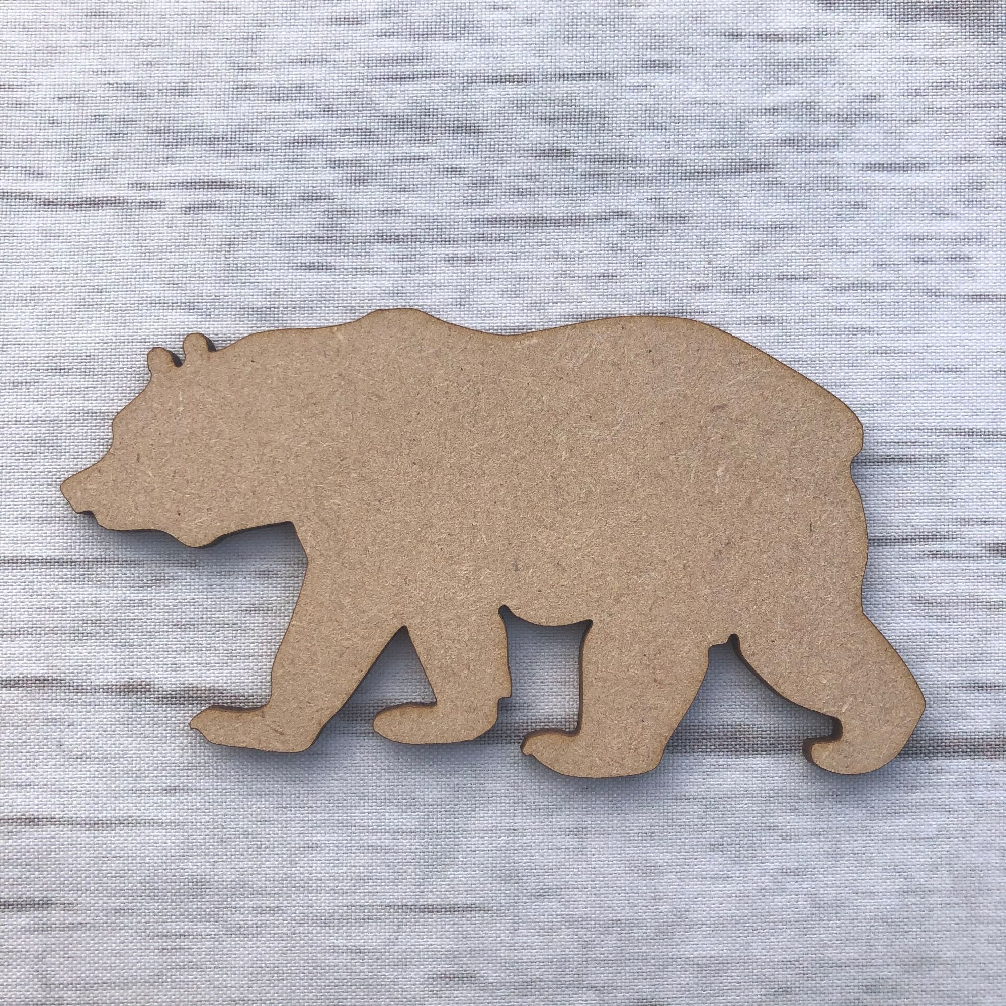 Bear Wooden Craft Shape