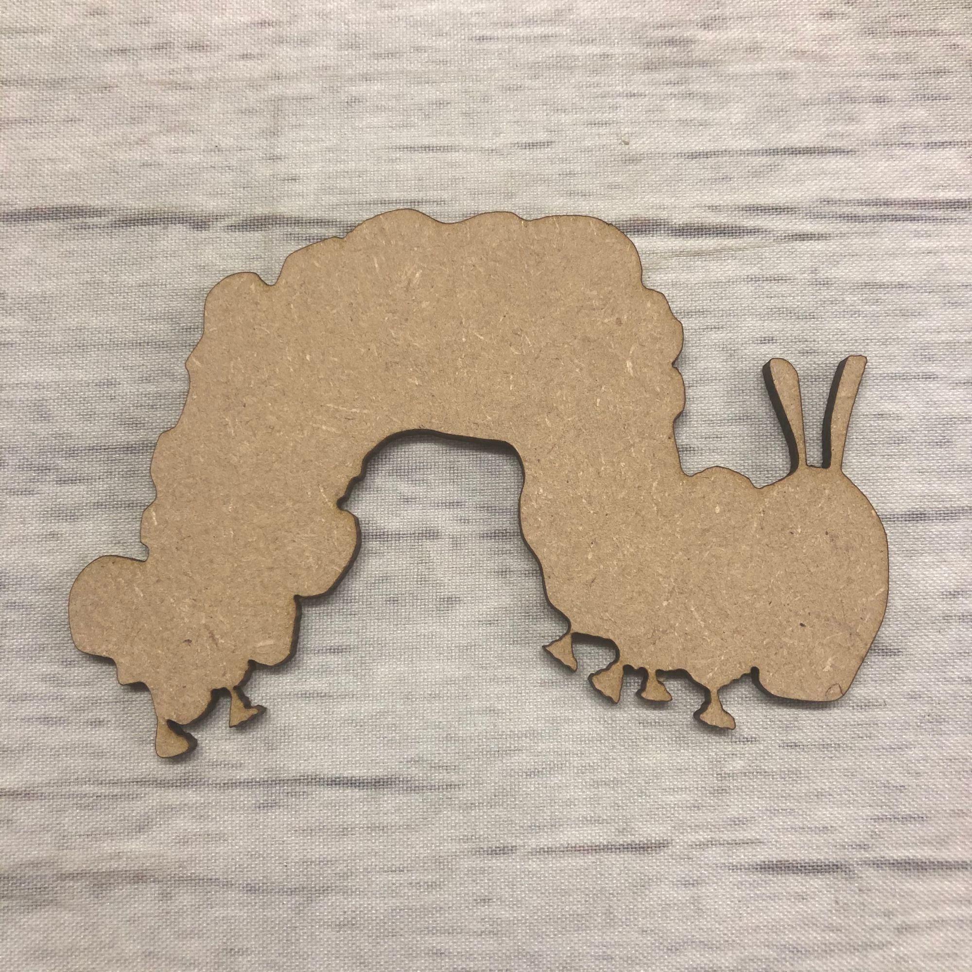 Caterpillar Wooden Craft Shape
