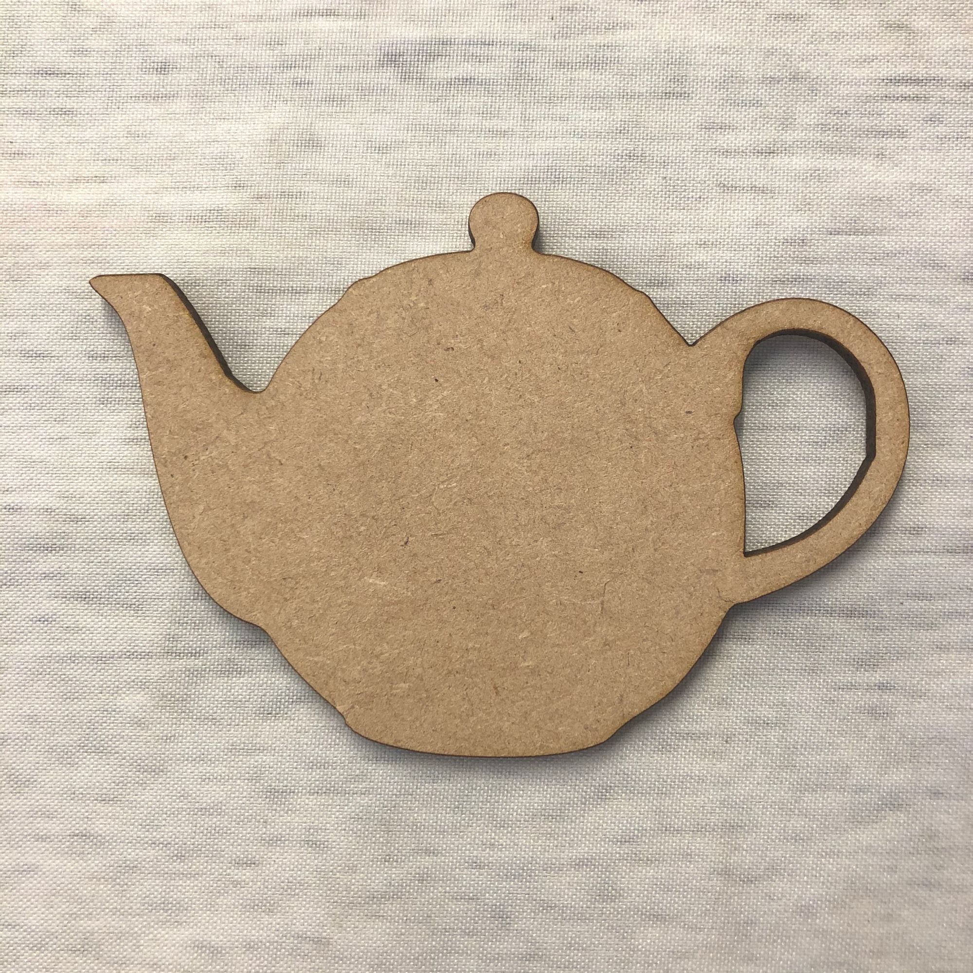 Teapot Wooden Craft Shape