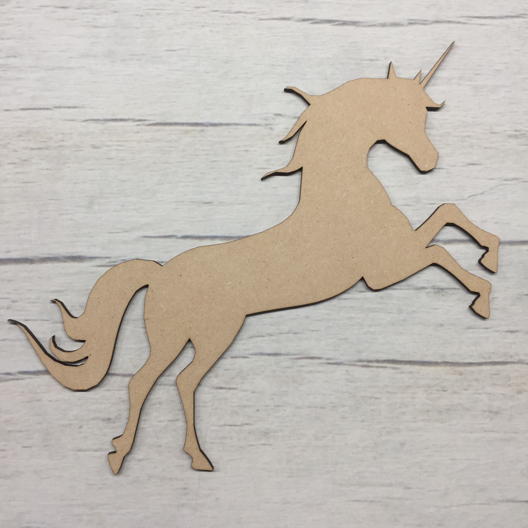 Unicorn horse 4 Wooden Craft Shape