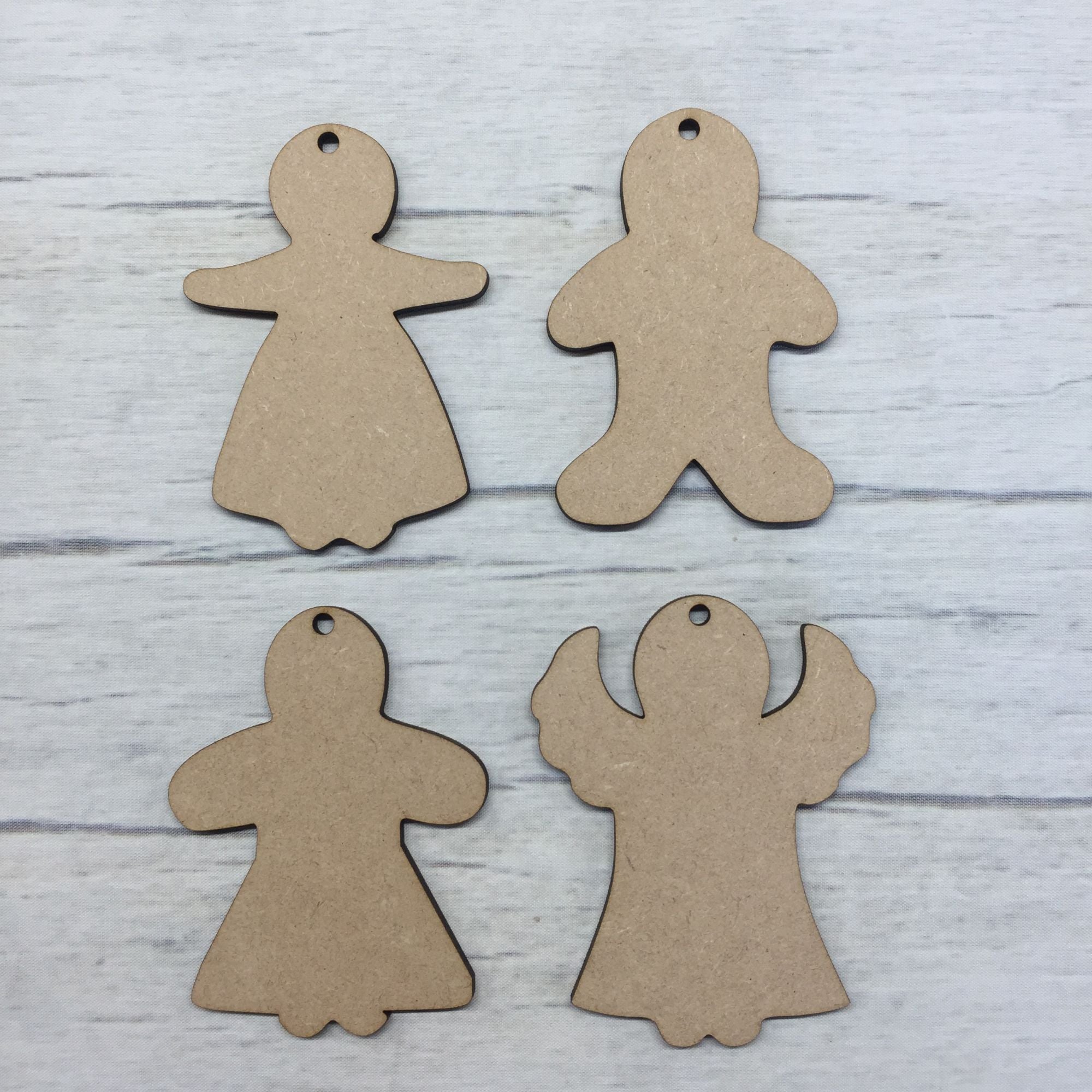Gingerbread people Wooden Craft Shape