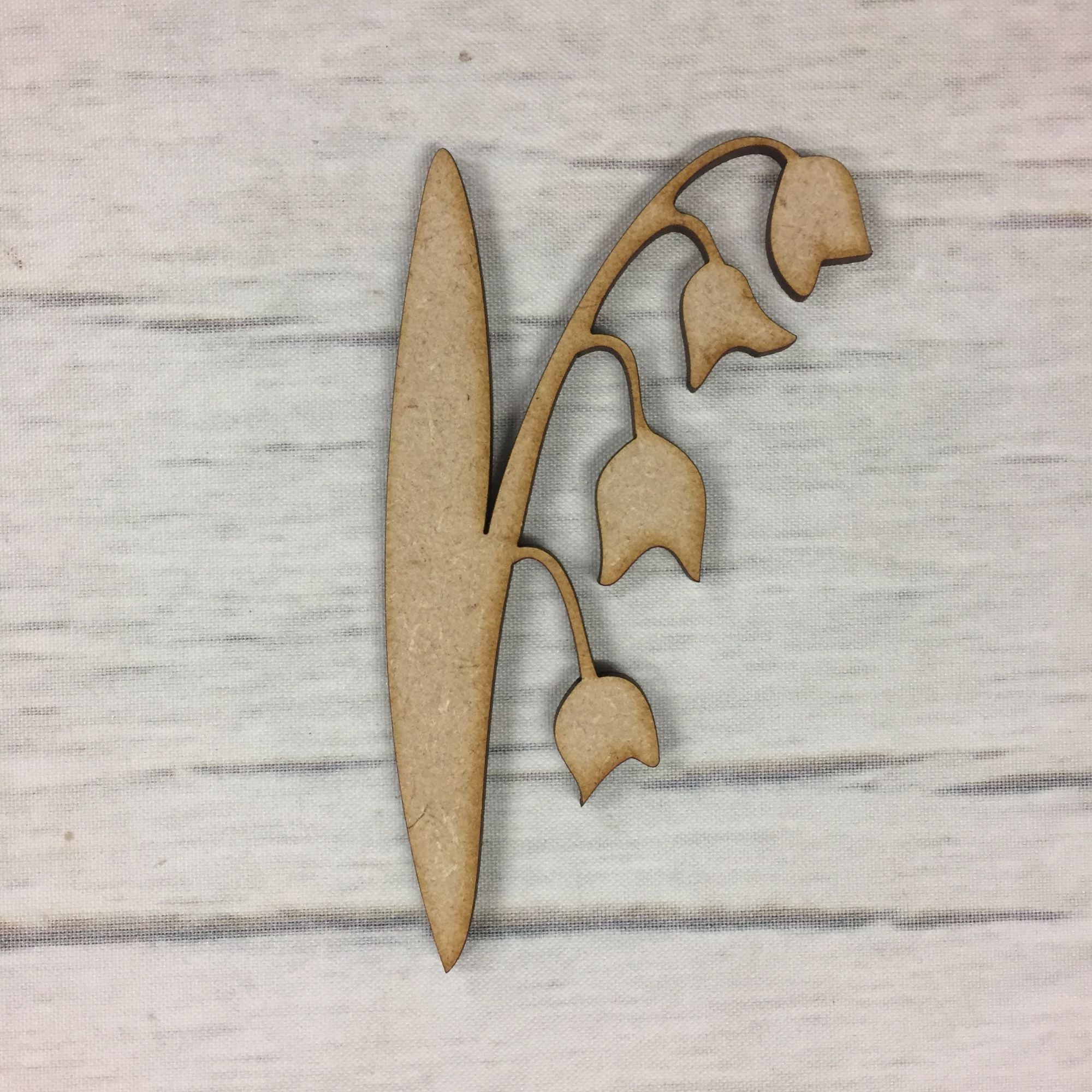 Snowdrop flower Wooden Craft Shape
