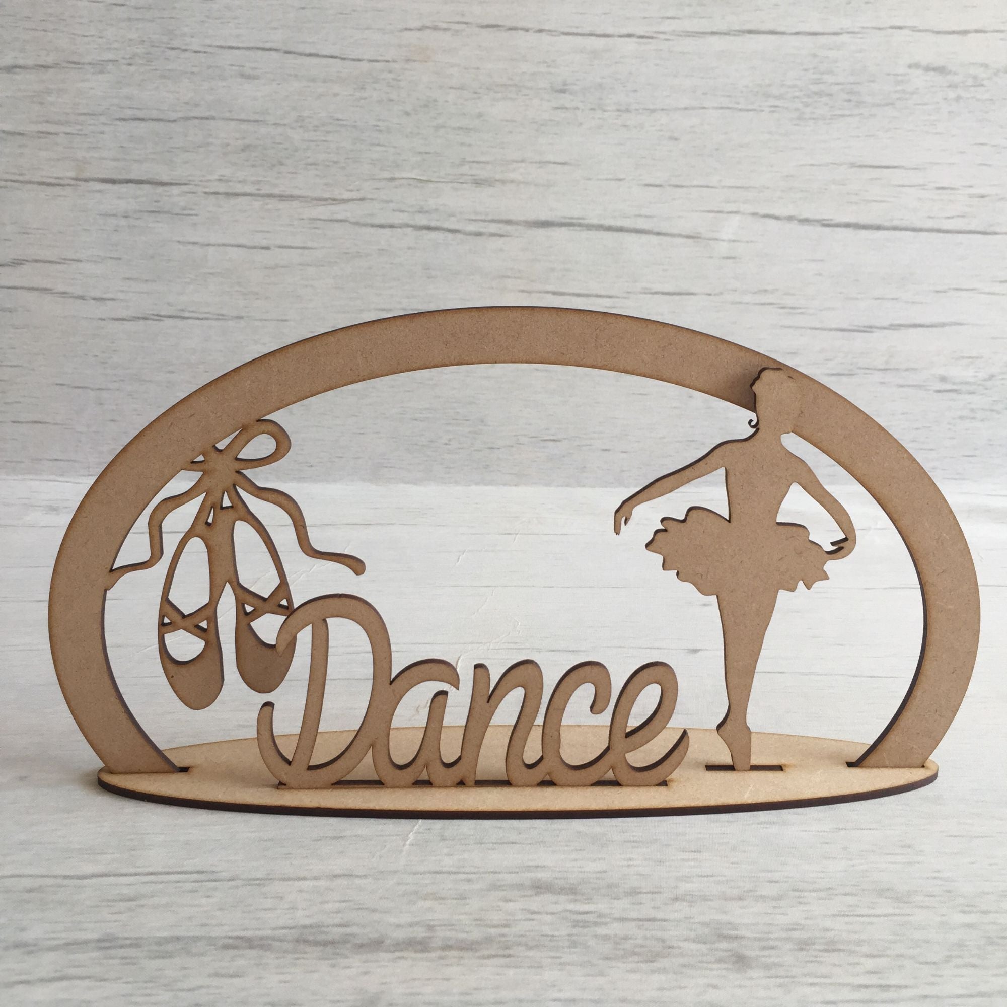 Ballet dance scene - freestanding Wooden Craft Shape