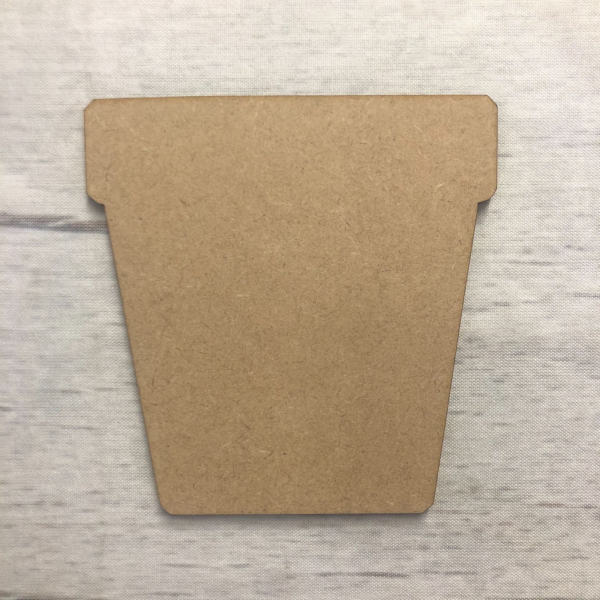 Flower Pot Wooden Craft Shape