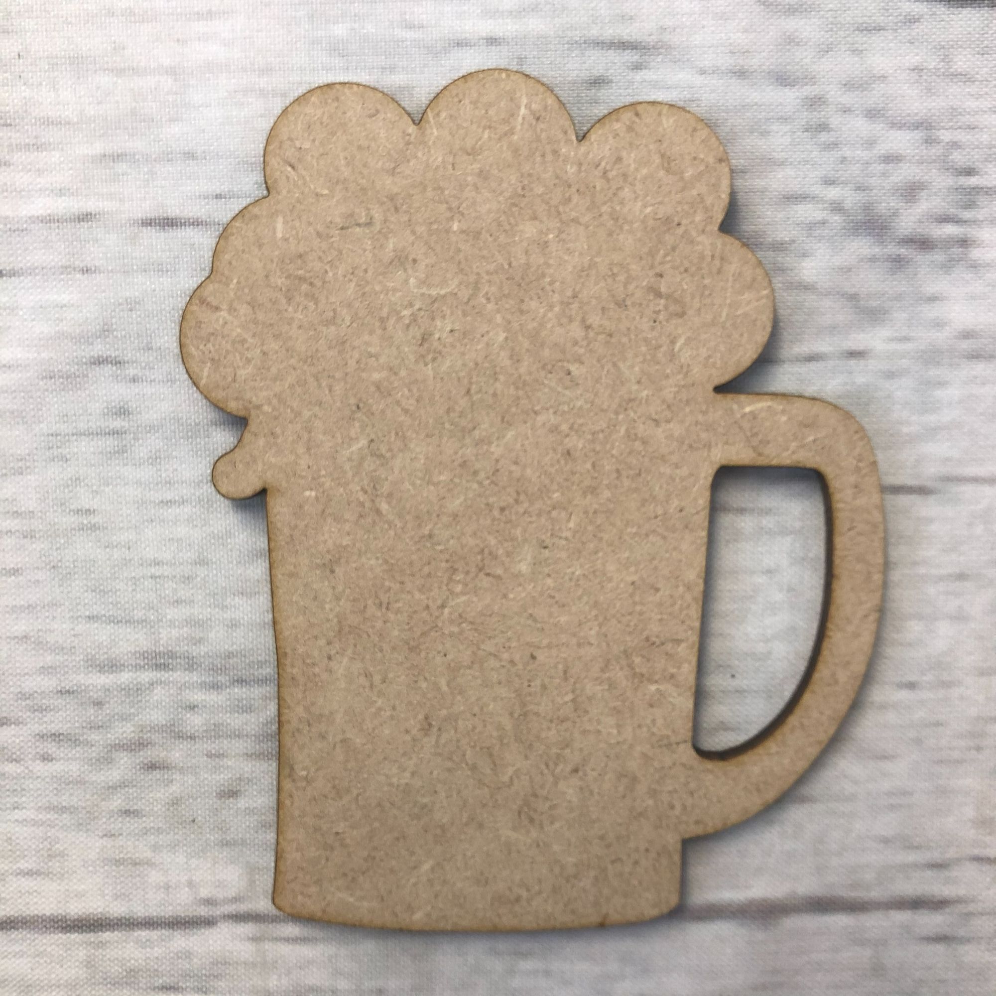 Pint Glass 3 Wooden Craft Shape