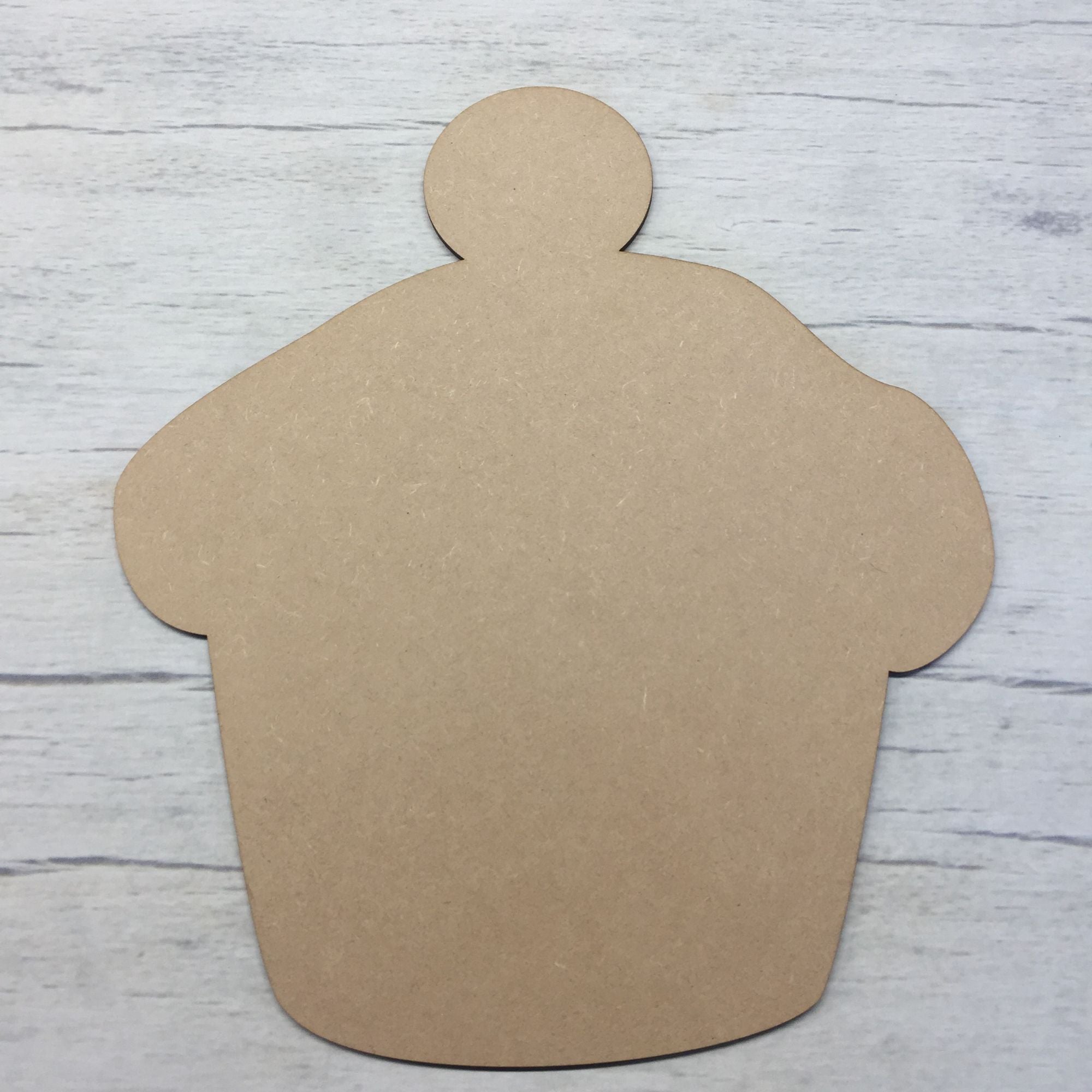 Cupcake 2 Wooden Craft Shape