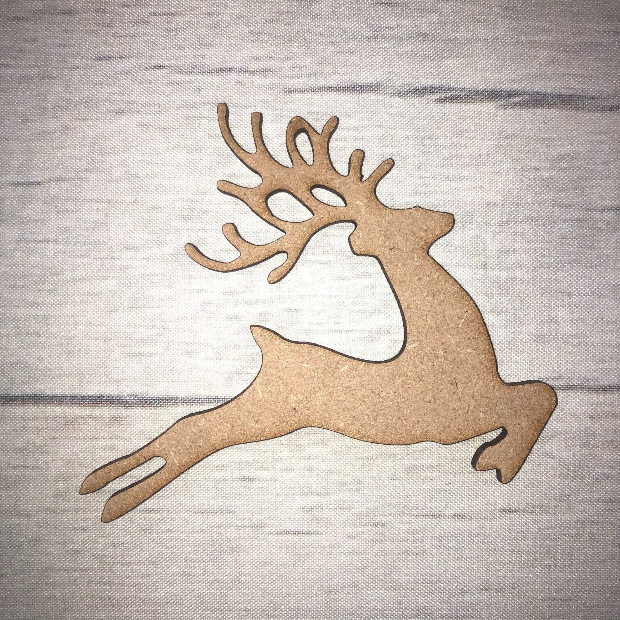 Reindeer 3 Wooden Craft Shape