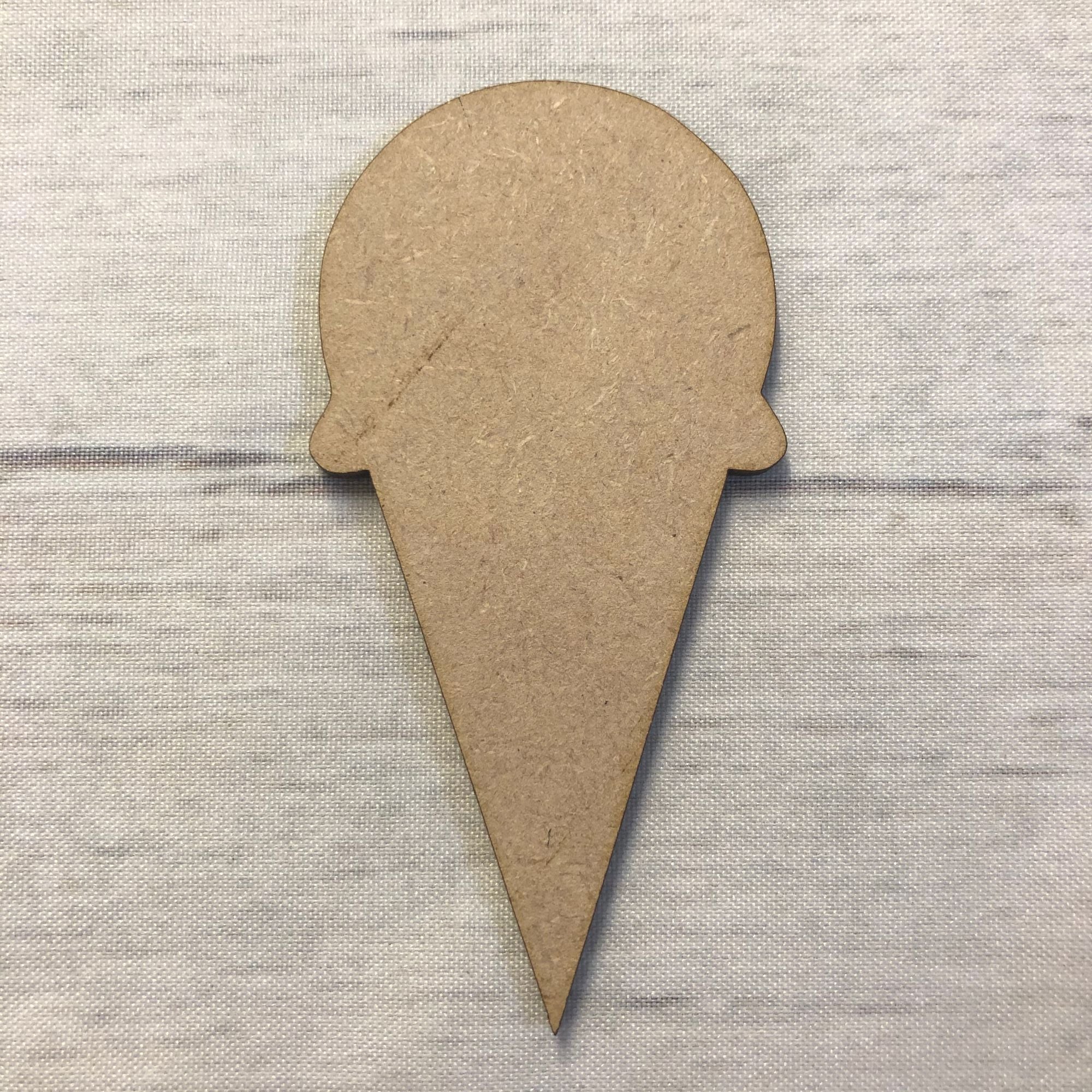 Ice cream Wooden Craft Shape