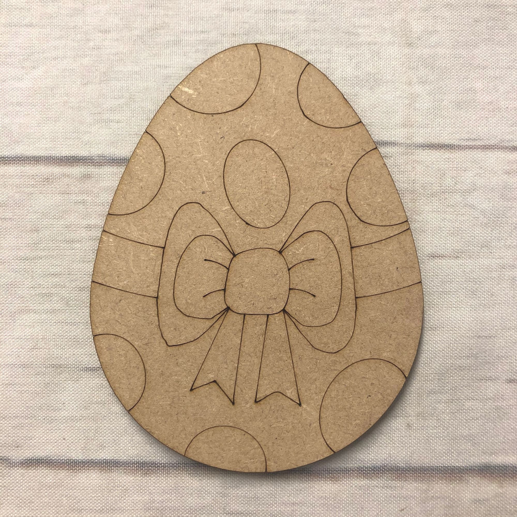 Easter Egg 1 - engraved Wooden Craft Shape
