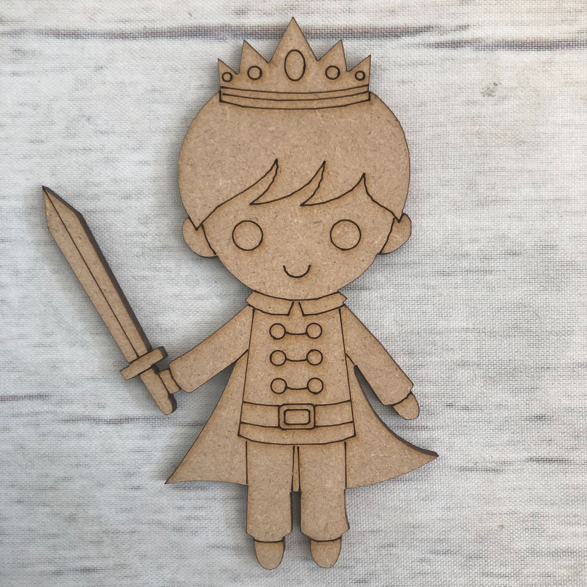 Prince - engraved Wooden Craft Shape