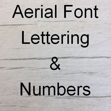 Arial font Wooden Craft Shape