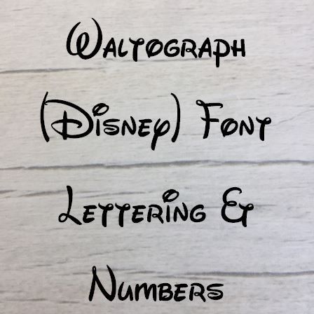 Waltograph (Disney) Letters words and names Wooden Craft Shape