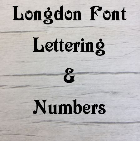 Longdon font Letters words and names Wooden Craft Shape