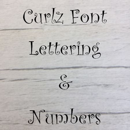 Curlz font Letters words and names Wooden Craft Shape