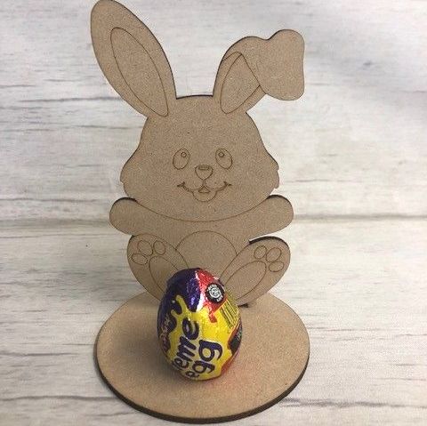 Easter Bunny Egg 1 Wooden Craft Shape