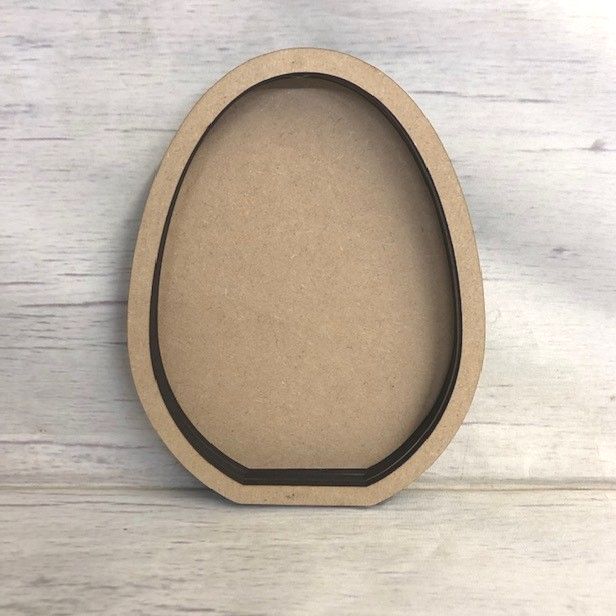 Fillable Egg Wooden Craft Shape