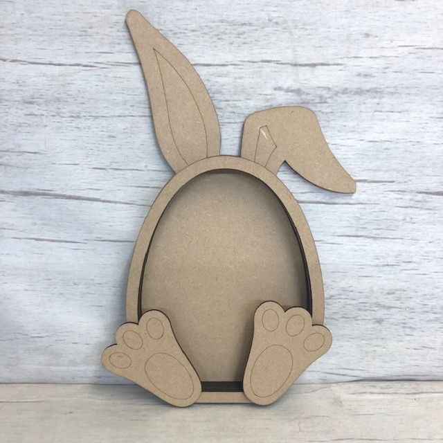 Fillable Bunny Wooden Craft Shape