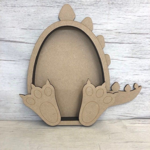 Fillable Dinosaur Wooden Craft Shape