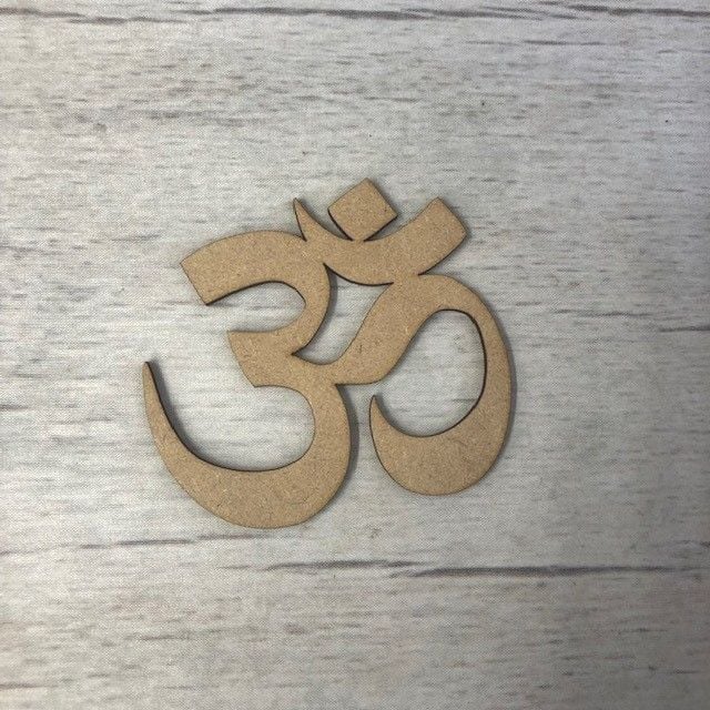 Aum Symbol Wooden Craft Shape