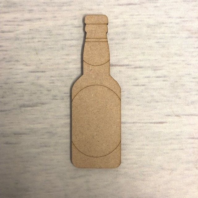 Beer Bottle Wooden Craft Shape