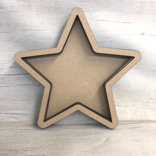 Fillable Star Wooden Craft Shape